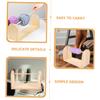 PHENOFICE Wooden Yarn Spinner for Crocheting Rotatable Yarn Holder Stable Base for Efficient Knitting and Crafting Practical Wooden Spool Storage Rack for Home Use DIY Projects view 4