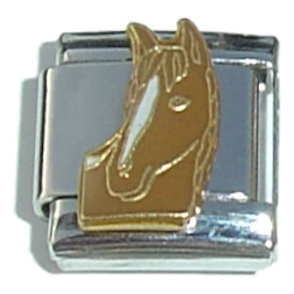 NewCharms Brown Horse Italian Charm