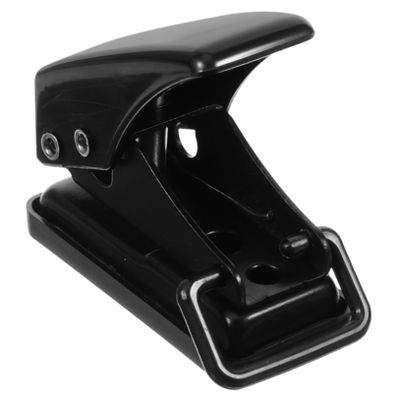 HAPINARY Mini Single Hole Puncher for Loose Leaf Paper Durable Manual Paper Punch Tool Compact Design for Office and School Use DIY Projects and Student Supplies Black