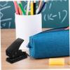HAPINARY Mini Single Hole Puncher for Loose Leaf Paper Durable Manual Paper Punch Tool Compact Design for Office and School Use DIY Projects and Student Supplies Black view 2