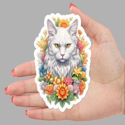 Norwegian Forest Cat Sticker, 3"