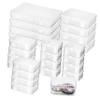 CORHAD 24pcs Small Organizer Boxes Locking Lids Plastic Storage Containers for Crafts Beads Office Kitchen view 1
