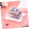 CORHAD 24pcs Small Organizer Boxes Locking Lids Plastic Storage Containers for Crafts Beads Office Kitchen view 4