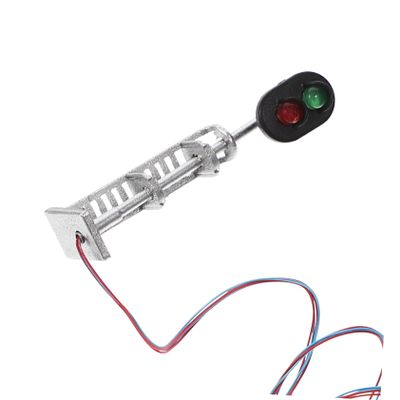 CORHAD Miniature Signal Ornaments for Sand Table Realistic DIY Traffic Light Model for Railroad Scenery Premium Construction Easy to Use Miniature Signal Decor