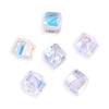 100pcs Adabele Austrian 7mm Faceted Diagonal Cube Crystal Loose Beads Clear AB Square Cube Spacer Compatible with 5600 Swarovski Preciosa SSD-702 view 1