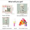Latch Hook Pillow Kits for Adults Halloween Skeleton DIY Pillow Cover Printed Pillowcase Crochet Hooking Yarns Handmade Cushion for Home Sofa Decoration 17x17inch(2) view 2