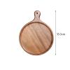 SABALON Cafeteria Tray Pizza Tray Wooden Tray Restaurant Meal Serving Tray Walnut Round Cake Sushi Pizza Tray Serving Trays(10in) view 2