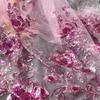 Gorgeous Dress Shiny Sequined Big Flower Wedding Dress Lace Fabric Designer Fabric - 1Meter -Fabric lace for Sewing view 4