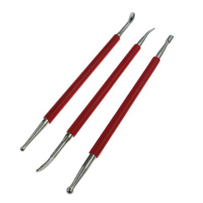 Anneome Pottery Spinner Trimming Tool Stylus for Clay Sculpture Embossing Pen for Leather Craft