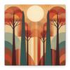 Abstract Forest Sunrise Matte Canvas Stretched, 1.25" Square Frame view 2