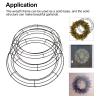 GOOHOCHY 3pcs Wire Wreath Forms DIY Wreath Frame Flower Hanging Loop for Home Decor view 4