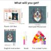 DIY Latch Hook Pillow Kits for Adults Bernese Mountain Dog Portrait Printed Pillowcase Crochet Yarns Hooking Handmade Pillow Cover Cushion for Home Sofa Decoration 17x17inch(2) view 2