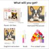 DIY Latch Hook Pillow Kits for Adults Cute Boston Terrier Dog in Car Printed Pillowcase Crochet Yarns Hooking Handmade Pillow Cover Cushion for Home Sofa Decoration 17x17inch(1) view 2