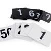 GENVQdf Wedding Card Wine Glass Card, 25 Pcs Simple and Practical Digital Plastic Table Number Card Wedding Banquet Party Accessories Decoration Seat Card(Black) view 2