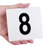 GENVQdf Wedding Card Wine Glass Card, 25 Pcs Simple and Practical Digital Plastic Table Number Card Wedding Banquet Party Accessories Decoration Seat Card(Black) view 3