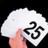 GENVQdf Wedding Card Wine Glass Card, 25 Pcs Simple and Practical Digital Plastic Table Number Card Wedding Banquet Party Accessories Decoration Seat Card(Black) view 4