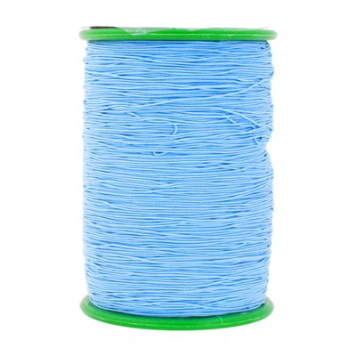 Mandala Crafts Light Blue Shirring Elastic Thread for Sewing, Knitting, Smocking, and DIY Crafts - 546 Yards 0.6mm Fine Thin Stretch Thread for Sewing Machines