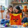 DIY Latch Hook Pillow Kits for Adults Cartoon Cute Pomeranian Dog Printed Pillowcase Crochet Yarns Hooking Handmade Pillow Cover Cushion for Home Sofa Decor 17x17inch(17) view 4