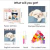 DIY Latch Hook Pillow Kits for Adults Maltese Dog Sleeping on Sofa Printed Pillowcase Crochet Yarns Hooking Handmade Pillow Cover Cushion for Home Sofa Decor 17x17inch(4) view 2