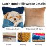 DIY Latch Hook Pillow Kits for Adults Maltese Dog Sleeping on Sofa Printed Pillowcase Crochet Yarns Hooking Handmade Pillow Cover Cushion for Home Sofa Decor 17x17inch(4) view 3
