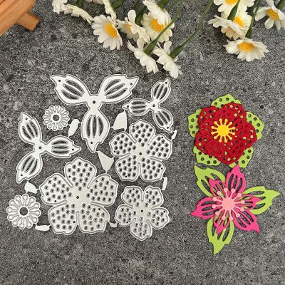 Metal Die Cuts,Die Cuts for Card Making,Flowers and Leaves Metal Cutting Dies Stencil Scrapbooking Album Stamp Paper Card Embossing Decor Craft Style 2