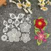 Metal Die Cuts,Die Cuts for Card Making,Flowers and Leaves Metal Cutting Dies Stencil Scrapbooking Album Stamp Paper Card Embossing Decor Craft Style 2 view 1