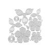 Metal Die Cuts,Die Cuts for Card Making,Flowers and Leaves Metal Cutting Dies Stencil Scrapbooking Album Stamp Paper Card Embossing Decor Craft Style 2 view 2