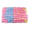 4 Balls Pom Bomb Yarn, 100% Polyester Pomp-A-Doodle Jelly Bean Ball Yarn for Crochet Knitting Blanket Mat Pet Nest 500g (Macaroon, L) view 2