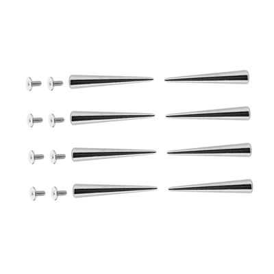 Anneome 8pcs Punk Spikes Screw Back Rivets for Leather Craft Unique Decorative Metal Spikes for Clothing Bags Belts and Projects for Punk Styles