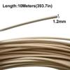 Ayuduots 1.2mm Natural Round Reed 32.8ft/Roll Cane Webbing Weave Material Indonesian Natural Rattan Core for Furniture Repair Handicrafts view 2