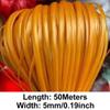 Ayuduots 5mm Synthetic Rattan Weaving Material Flat PE Plastic Rattan Wicker Repair Kit for DIY Home Furniture, Chair Table, Storage Basket, 164ft / Roll view 2