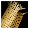 Ayuduots Pre-Woven Cane Webbing Sheet, Plastic Rattan Open Mesh Cane Net Hexagon Weave Mesh for Cabinet Chair Furniture Repair, 19.7 Inch x 39.4 Inch, Yellow view 1