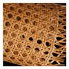 Ayuduots Pre-Woven Cane Webbing Sheet, Plastic Rattan Open Mesh Cane Net Hexagon Weave Mesh for Cabinet Chair Furniture Repair, 17.7 Inch x 23.6 Inch, Coffee view 1