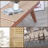 Ayuduots Pre-Woven Cane Webbing Sheet, Plastic Rattan Open Mesh Cane Net Hexagon Weave Mesh for Cabinet Chair Furniture Repair, 17.7 Inch x 23.6 Inch, Coffee view 4