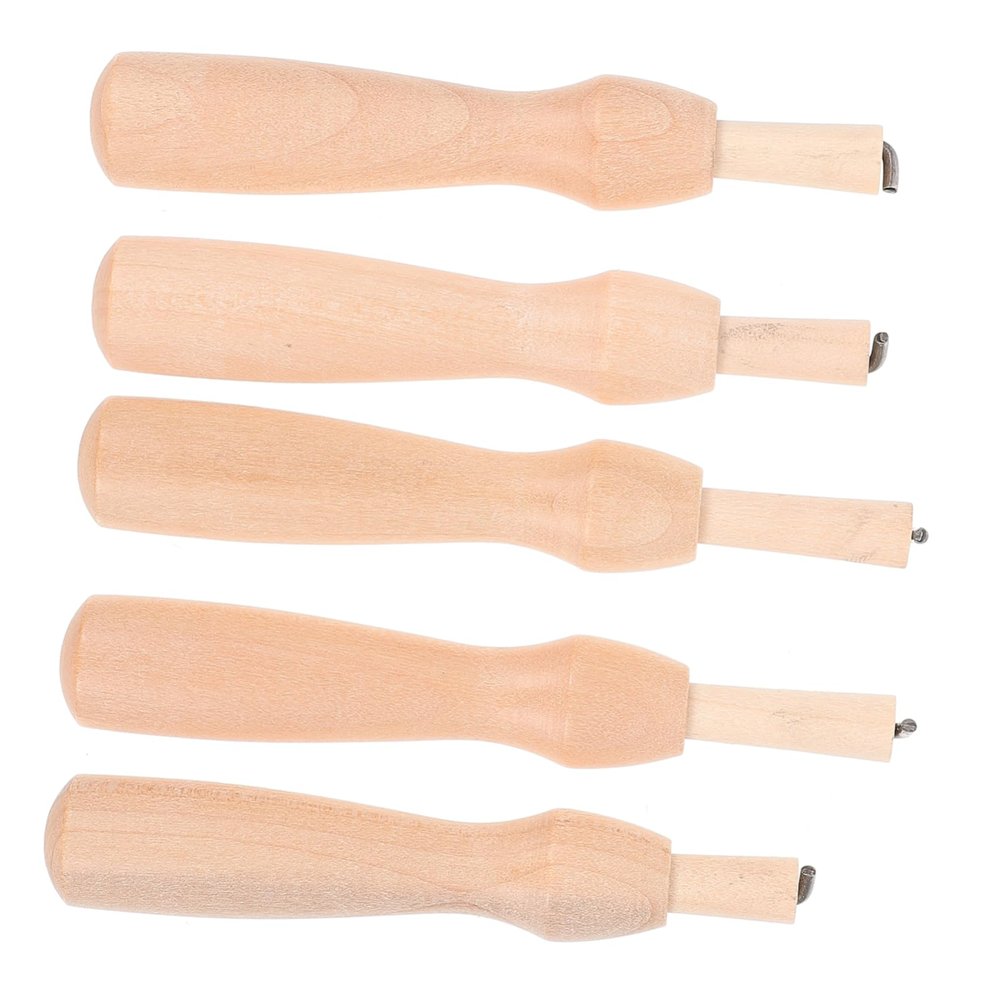 Anneome 5pcs Needle Felting Needles for DIY Wool Crafts Lightweight Stainless Steel and Wood Tools for Easy Wool Felt Making