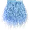 Soarer Light Blue Ostrich Feather Trim - 1.5Ply 4-5Inch 2Yards Feathers Fringe Trim for DIY Sewing Clothing,Halloween Home Party(1.5ply-Light Blue) view 1