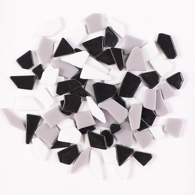 1 LB Mini Irregular Enamal Mosaic Glass Tiles for Crafts Bulk Mosaic Supplies, Random Small Size of Broken Recycled Glass Mosaic Pieces for DIY Mosaic Making (RB100)