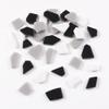 1 LB Mini Irregular Enamal Mosaic Glass Tiles for Crafts Bulk Mosaic Supplies, Random Small Size of Broken Recycled Glass Mosaic Pieces for DIY Mosaic Making (RB100) view 2