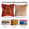 DIY Latch Hook Pillow Kits for Adults Yorkshire Terrier Dog in Flowers Printed Pillowcase Crochet Yarns Hooking Handmade Pillow Cover Cushion for Home Sofa Decoration 17x17inch-7 view 3