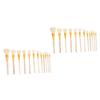 COHEALI 24pcs Wool Bristle Art Brushes for Ceramics and Gilding Comfortable Wooden Handle Soft Painting Tools for Artists and Hobbyists view 1