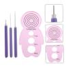 COHEALI 8pcs Paper Quilling Craft Kit Complete DIY Quilling Rolling Pen Needle and Glue for Greeting Cards and Decorations view 2