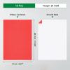 MECCANIXITY Glitter Cardstock,10 Sheets Sparkling Paper Self-Adhesive Glitter Sticker Paper for DIY Projects Arts Craft Christmas Birthday Party Wedding Decor,Red,80 GSM view 2