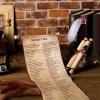 Epakh Blank Scroll Paper 9 x 144 Inches Long Scroll Paper Vintage Wrapped on Wood Rod for Wedding Vows, Writing, Drawing, Calligraphy, Invitation, Renaissance Festivals view 2