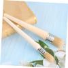Anneome 2pcs Long Handle Round Paint Brush for Home Decor Folk Art Bristle Wall Paint Restoration Precision view 4