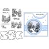 2025 Stamps and Dies for Card Making,Christmas Claer Stamps and Dies Set for DIY Various Festivals Album Scrapbooking Birthdays Greeting Card (Snow SceneryStamps and Dies) view 1