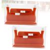 Anneome 2pcs Double-Headed Threading Device Plastic Needle Threader Tool for Easy Sewing for Home Use Great for Those Dim Eyesight Red view 3