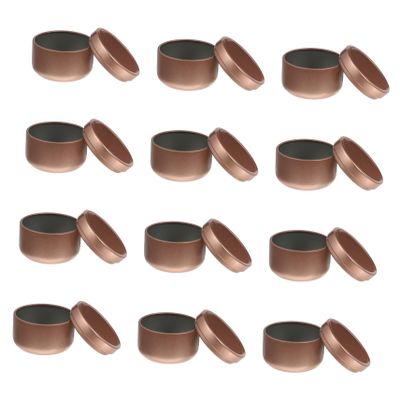 PLAFOPE 12pcs Strong Candle Balm Jars Tinplate Kitchen Storage for DIY Projects
