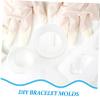 IWOWHERO 6pcs Silicone Bracelet Mold DIY Handicraft Bangle Casting Molds for Creative Jewelry Making for Unique and Charms view 3