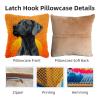 DIY Latch Hook Pillow Kits for Adults Great Dane Dog with Sunset Printed Pillowcase Crochet Yarns Hooking Handmade Pillow Cover Cushion for Home Sofa Decoration 17x17inch-2 view 3