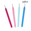 LALAFINA 16pcs Paper Quilling Tools with Paper Ramified Pen and Needle for DIY Crafts Durable Design Blue Pink Light Blue and Light Pink Colors view 2